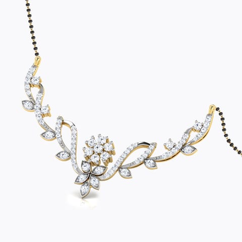 Adaya Diamond Mangalsutra Diamond Mangalsutra 18 Karat Yellow Gold Adaya Diamond Mangalsutra