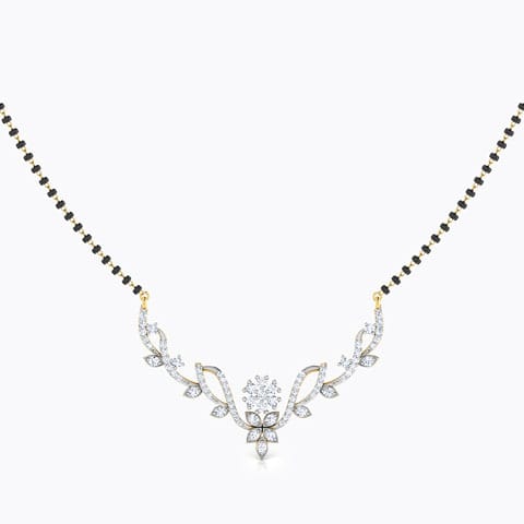 Adaya Diamond Mangalsutra Diamond Mangalsutra 18 Karat Yellow Gold Adaya Diamond Mangalsutra