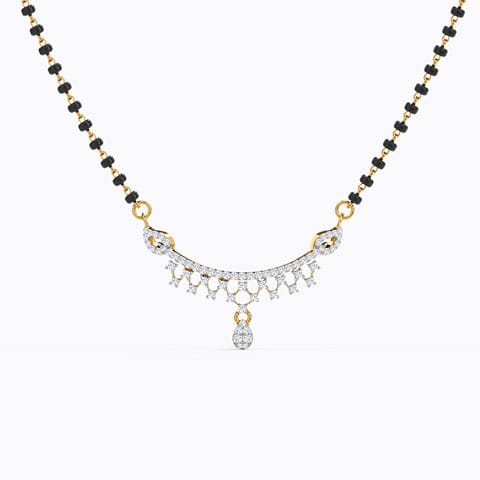 Vanya Diamond Mangalsutra Diamond Mangalsutra 18 Karat Yellow Gold Vanya Diamond Mangalsutra