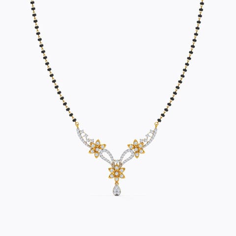 Charu Diamond Mangalsutra Diamond Mangalsutra 18 Karat Yellow Gold Charu Diamond Mangalsutra