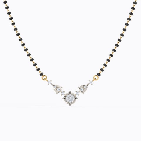 Mahika Miracle Plate Diamond Mangalsutra Diamond Mangalsutra 18 Karat Yellow Gold Mahika Miracle Plate Diamond Mangalsutra