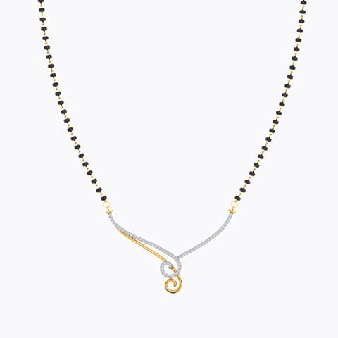 Avni Diamond Mangalsutra Diamond Mangalsutra 18 Karat Yellow Gold Avni Diamond Mangalsutra
