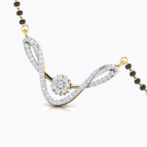 Sukanya Diamond Mangalsutra Diamond Mangalsutra 18 Karat Yellow Gold Sukanya Diamond Mangalsutra