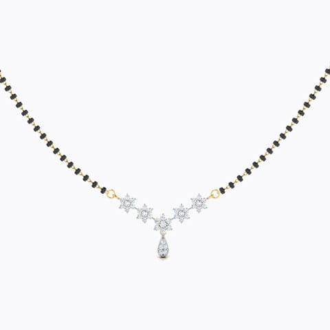 Chetna Diamond Mangalsutra Diamond Mangalsutra 18 Karat Yellow Gold Chetna Diamond Mangalsutra