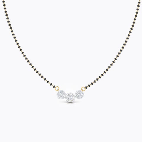 Samaira Diamond Mangalsutra Diamond Mangalsutra 18 Karat Yellow Gold Samaira Diamond Mangalsutra