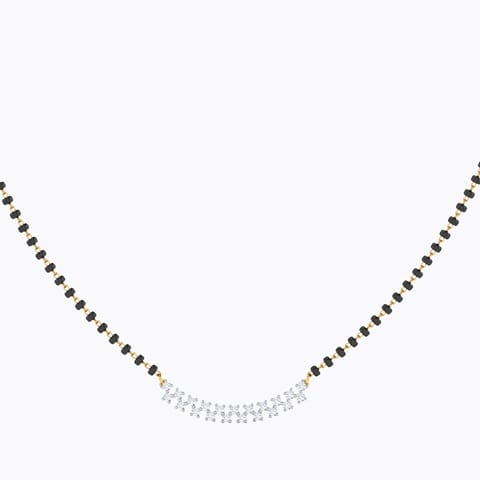 Saniya Diamond Mangalsutra Diamond Mangalsutra 18 Karat Yellow Gold Saniya Diamond Mangalsutra