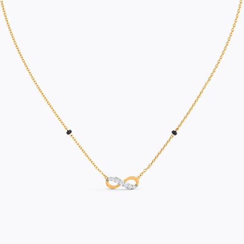 Adara Diamond Mangalsutra Diamond Mangalsutra 18 Karat Yellow Gold Adara Diamond Mangalsutra