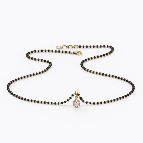 Prakriti Diamond Mangalsutra Diamond Mangalsutra 18 Karat Yellow Gold Prakriti Diamond Mangalsutra