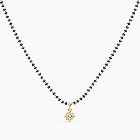 Sanya Diamond Mangalsutra Diamond Mangalsutra 18 Karat Yellow Gold Sanya Diamond Mangalsutra