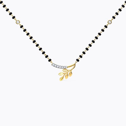 Arshi Diamond Mangalsutra Diamond Mangalsutra 18 Karat Yellow Gold Arshi Diamond Mangalsutra