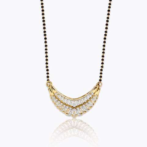 Harita Detachable Diamond Mangalsutra Diamond Mangalsutra 18 Karat Yellow Gold Harita Detachable Diamond Mangalsutra