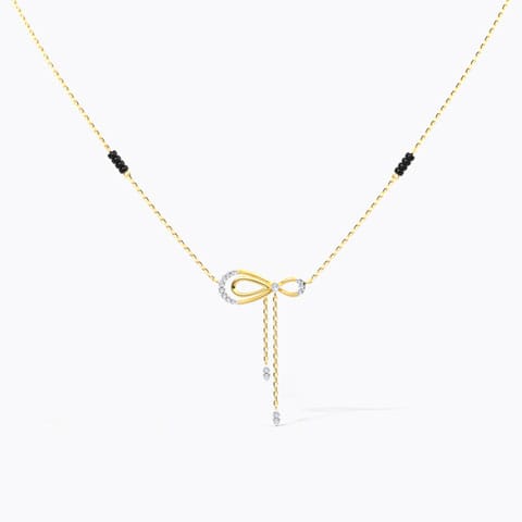Sonya Diamond Mangalsutra Diamond Mangalsutra 14 Karat Yellow Gold Sonya Diamond Mangalsutra