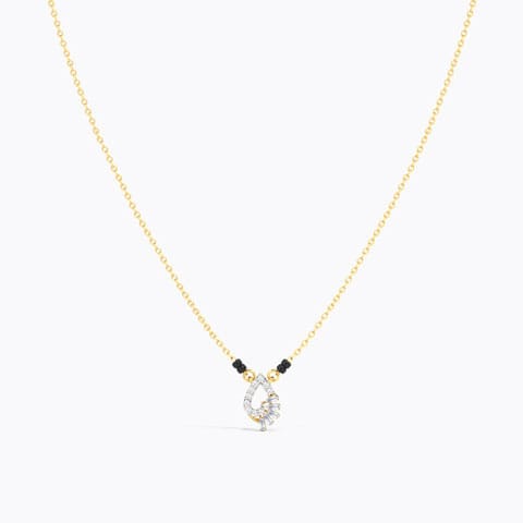 Anahita Diamond Mangalsutra Diamond Mangalsutra 14 Karat Yellow Gold Anahita Diamond Mangalsutra