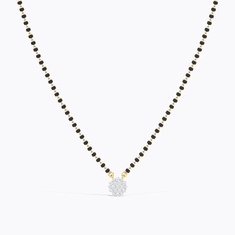 Lisa Diamond Mangalsutra Diamond Mangalsutra 18 Karat Yellow Gold Lisa Diamond Mangalsutra
