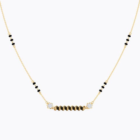 Nia Diamond Mangalsutra Diamond Mangalsutra 14 Karat Yellow Gold Nia Diamond Mangalsutra
