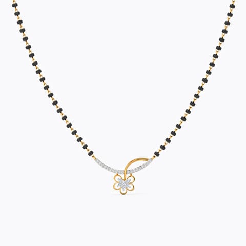 Neisha Diamond Mangalsutra Diamond Mangalsutra 14 Karat Yellow Gold Neisha Diamond Mangalsutra
