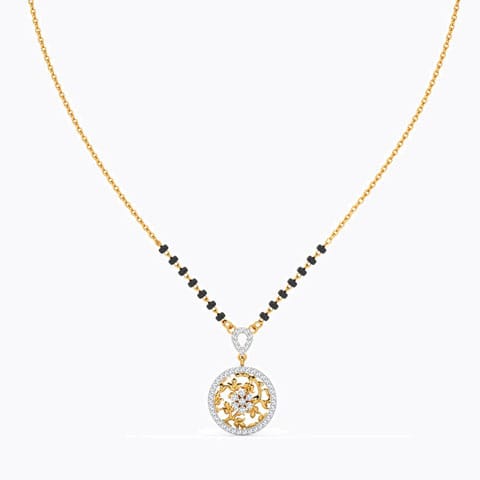 Maissa Diamond Mangalsutra Diamond Mangalsutra 14 Karat Yellow Gold Maissa Diamond Mangalsutra
