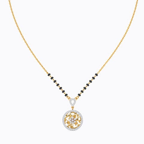 Maissa Diamond Mangalsutra Diamond Mangalsutra 14 Karat Yellow Gold Maissa Diamond Mangalsutra