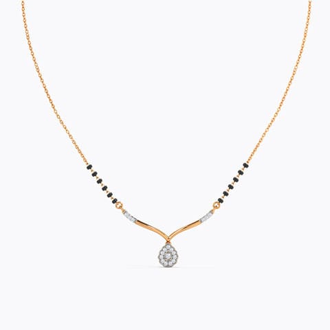 Sharleez Diamond Mangalsutra Diamond Mangalsutra 14 Karat Rose Gold Sharleez Diamond Mangalsutra