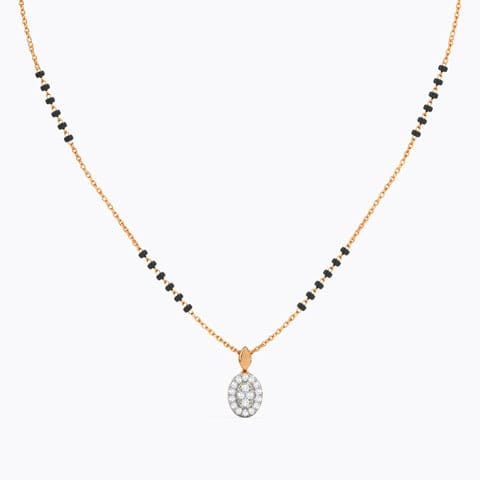Eira Diamond Mangalsutra Diamond Mangalsutra 14 Karat Rose Gold Eira Diamond Mangalsutra