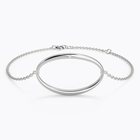 Infinity Diamond Bracelet Diamond Bracelets 18 Karat White Gold Infinity Diamond Bracelet
