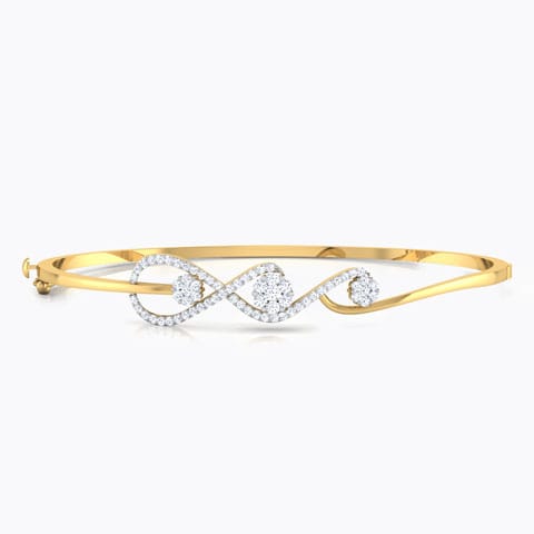 Aura Cluster Diamond Bracelet Diamond Bracelets 18 Karat Yellow Gold Aura Cluster Diamond Bracelet