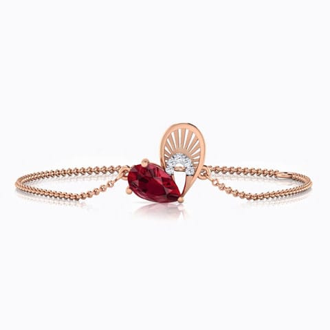 Esme Hug Me Gemstone Bracelet Diamond,Gemstone Bracelets 18 Karat Rose Gold Esme Hug Me Gemstone Bracelet