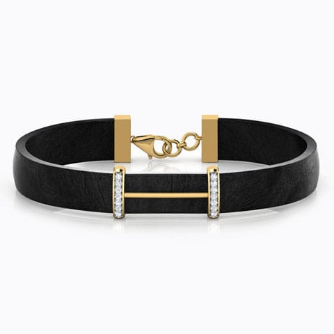 Mack Diamond Bracelet for Men Diamond Bracelets 18 Karat Yellow Gold Mack Diamond Bracelet for Men