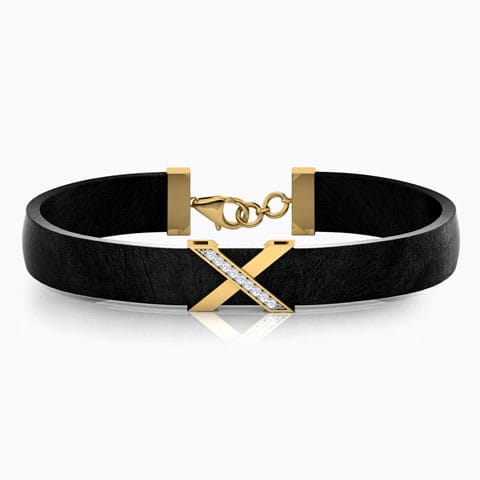 Akhil Diamond Bracelet for Men Diamond Bracelets 18 Karat Yellow Gold Akhil Diamond Bracelet for Men