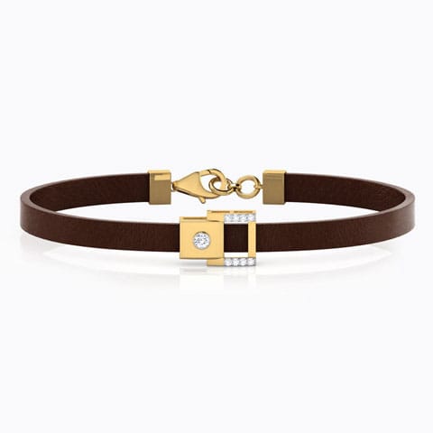 Melvin Diamond Bracelet for Men Diamond Bracelets 18 Karat Yellow Gold Melvin Diamond Bracelet for Men