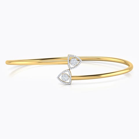 Trident Diamond Bracelet Diamond Bracelets 18 Karat Yellow Gold Trident Diamond Bracelet