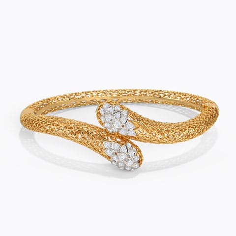 Bhoma Leaf Diamond Bracelet Diamond Bracelets 18 Karat Yellow Gold Bhoma Leaf Diamond Bracelet