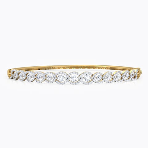 Linear Orb Diamond Bracelet Diamond Bracelets 18 Karat Yellow Gold Linear Orb Diamond Bracelet