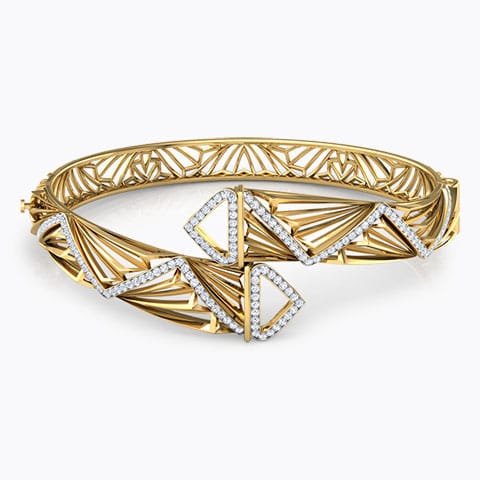 Strand Sunrise Diamond Bracelet Diamond Bracelets 18 Karat Yellow Gold Strand Sunrise Diamond Bracelet