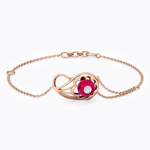 Exquisite Paisley Gemstone Bracelet Diamond,Gemstone Bracelets 18 Karat Rose Gold Exquisite Paisley Gemstone Bracelet