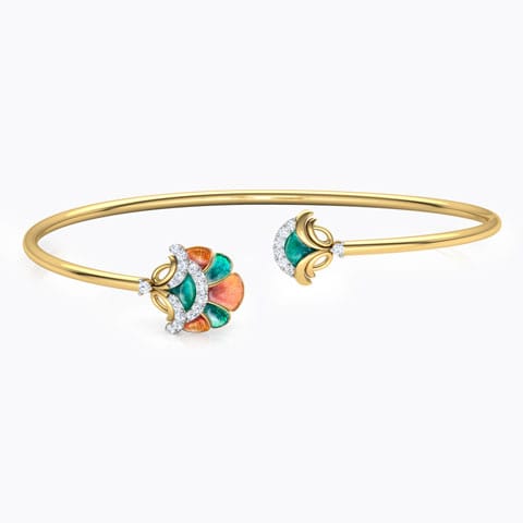 Latifa Floral Diamond Bracelet Diamond Bracelets 18 Karat Yellow Gold Latifa Floral Diamond Bracelet