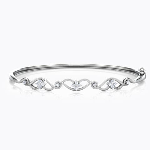 Interlace Diamond Bracelet Diamond Bracelets 18 Karat White Gold Interlace Diamond Bracelet