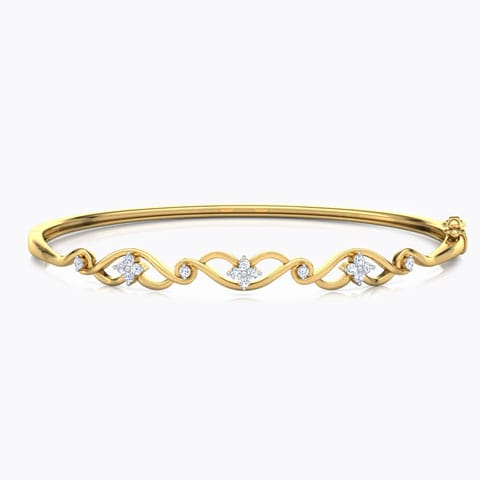 Interlace Diamond Bracelet Diamond Bracelets 18 Karat Yellow Gold Interlace Diamond Bracelet
