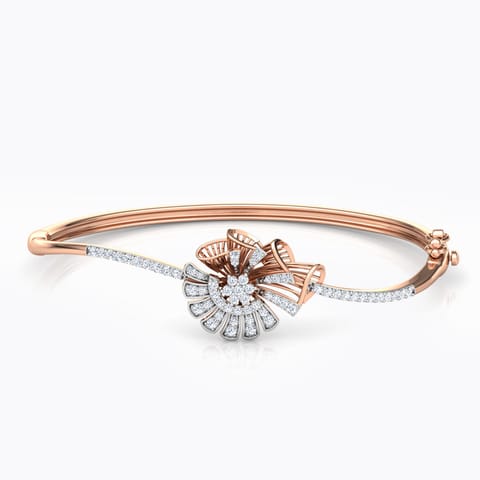 Fringe Diamond Bracelet Diamond Bracelets 18 Karat Rose Gold Fringe Diamond Bracelet