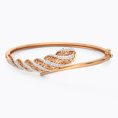 Cacti Fractal Diamond Bracelet Diamond Bracelets 18 Karat Rose Gold Cacti Fractal Diamond Bracelet