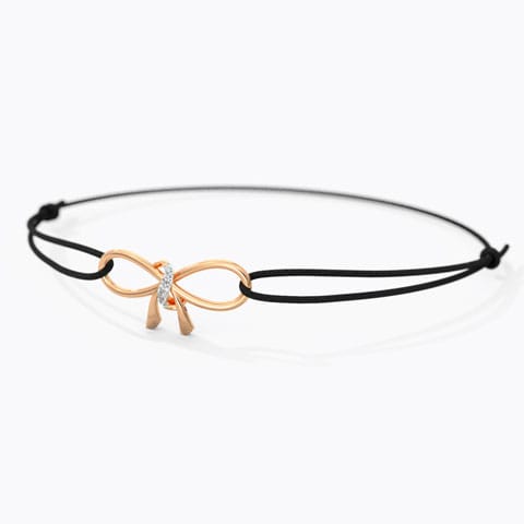 Bow Diamond Bracelet Diamond Bracelets 14 Karat Rose Gold Bow Diamond Bracelet