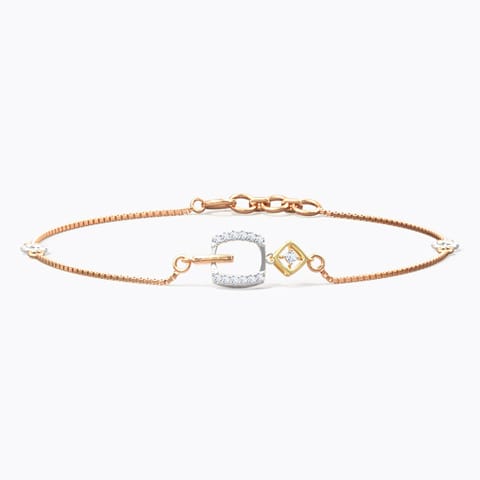 Juliet Geometric Diamond Bracelet Diamond Bracelets 14 Karat Three Tone Gold Juliet Geometric Diamond Bracelet