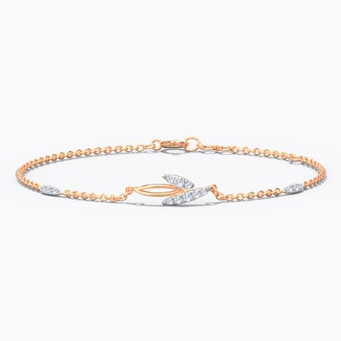 Floria Diamond Bracelet Diamond Bracelets 14 Karat Rose Gold Floria Diamond Bracelet