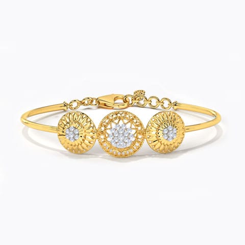 Dome Triad Diamond Bracelet Diamond Bracelets 18 Karat Yellow Gold Dome Triad Diamond Bracelet