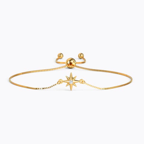 NorthStar Diamond Adjustable Bracelet Diamond Bracelets 14 Karat Yellow Gold NorthStar Diamond Adjustable Bracelet