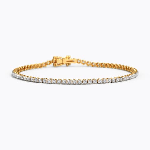 The Elegant Diamond Bracelet Diamond Bracelets 18 Karat Yellow Gold The Elegant Diamond Bracelet