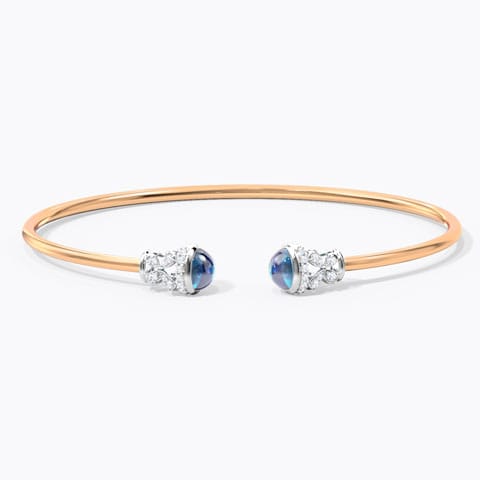 Azure Ornate Gemstone Bracelet Diamond,Gemstone Bracelets 14 Karat Two Tone Gold Azure Ornate Gemstone Bracelet