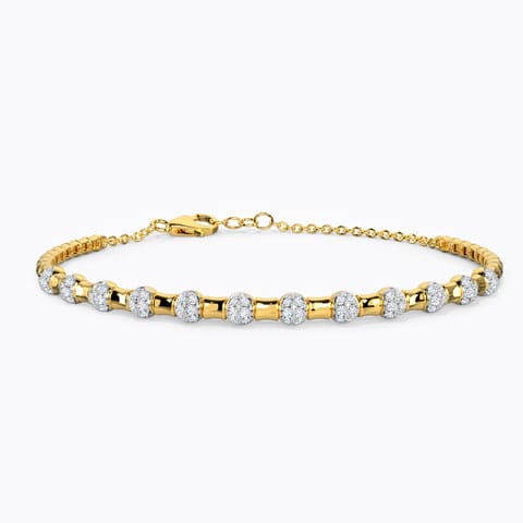 Celestial Diamond Bracelet Diamond Bracelets 14 Karat Yellow Gold Celestial Diamond Bracelet