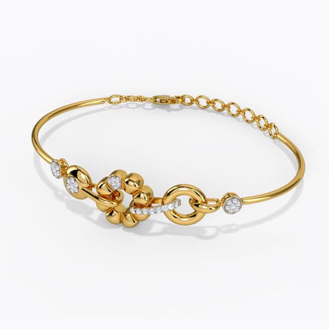 Gala Night Diamond Bracelet Diamond Bracelets 14 Karat Yellow Gold Gala Night Diamond Bracelet