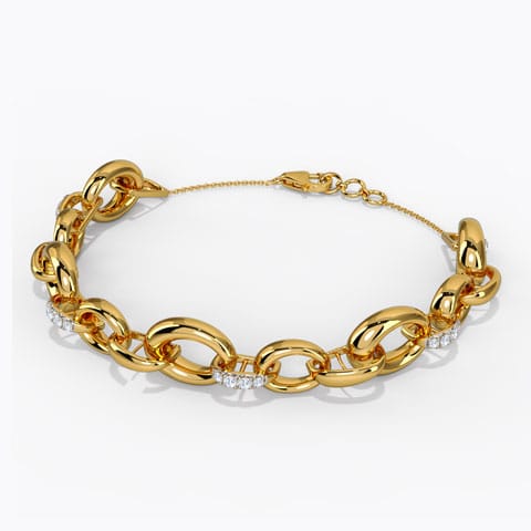 Get Dancin' Diamond Bracelet Diamond Bracelets 14 Karat Yellow Gold Get Dancin' Diamond Bracelet